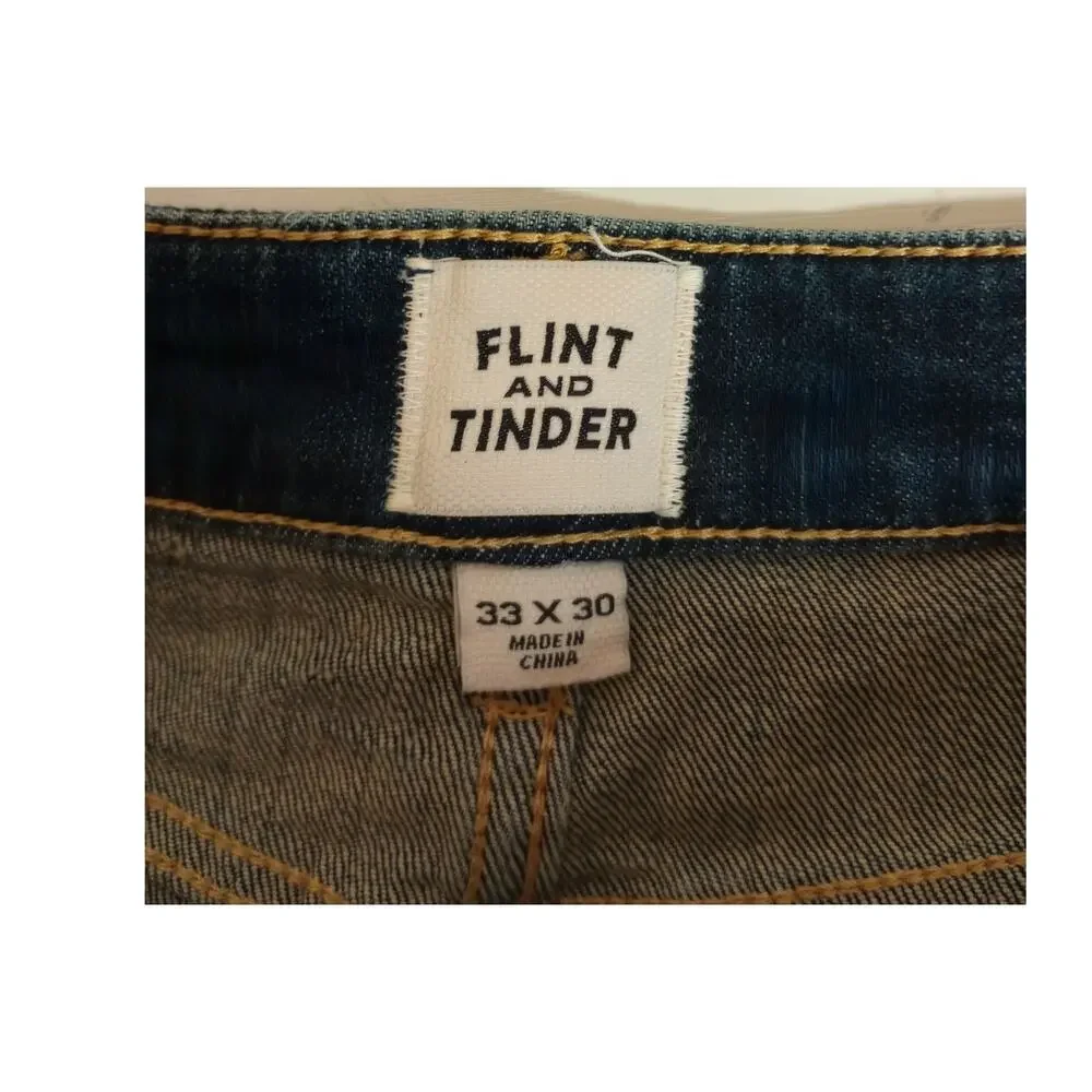 NWoT Flint and Tinder Jeans Men's 33x30 Medium Wash Athletic Tapered Fit (0983)